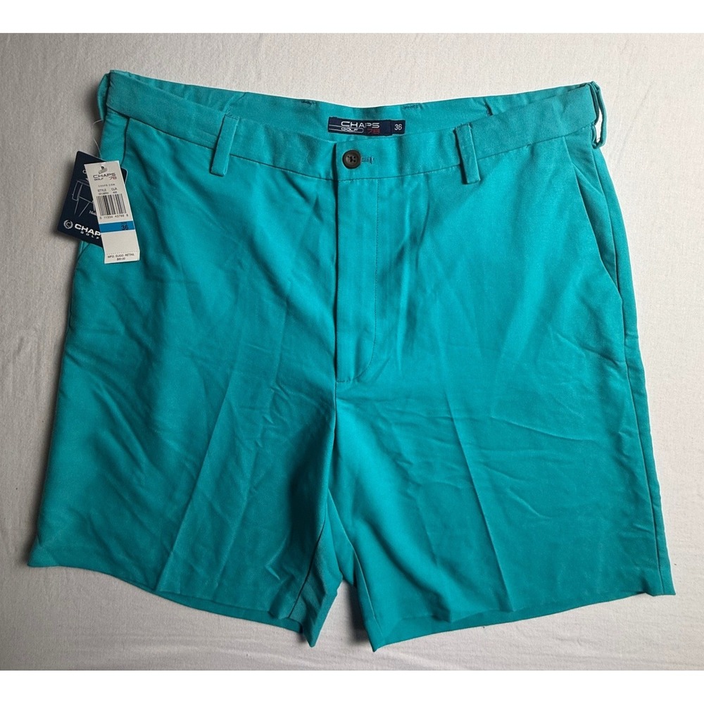 Chaps Golf 78 Mens Performance Shorts Teal Turquoise Size 36 22138RH NEW-2492